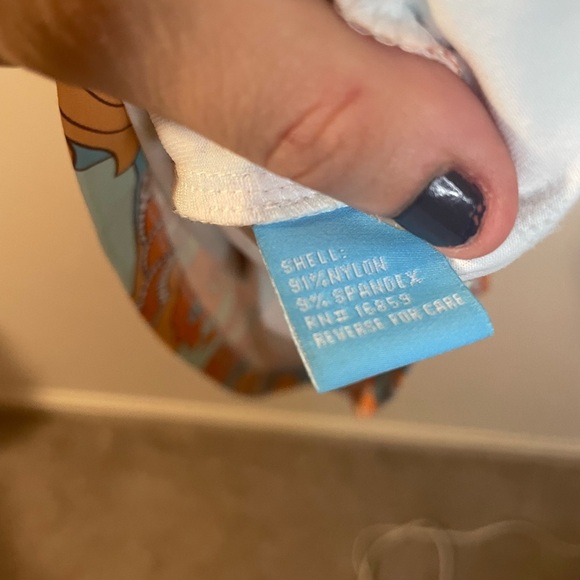 J.McLaughlin||Chinoiserie Panama Wrap Dress Orange, Knee Length Size XS - Picture 6 of 6